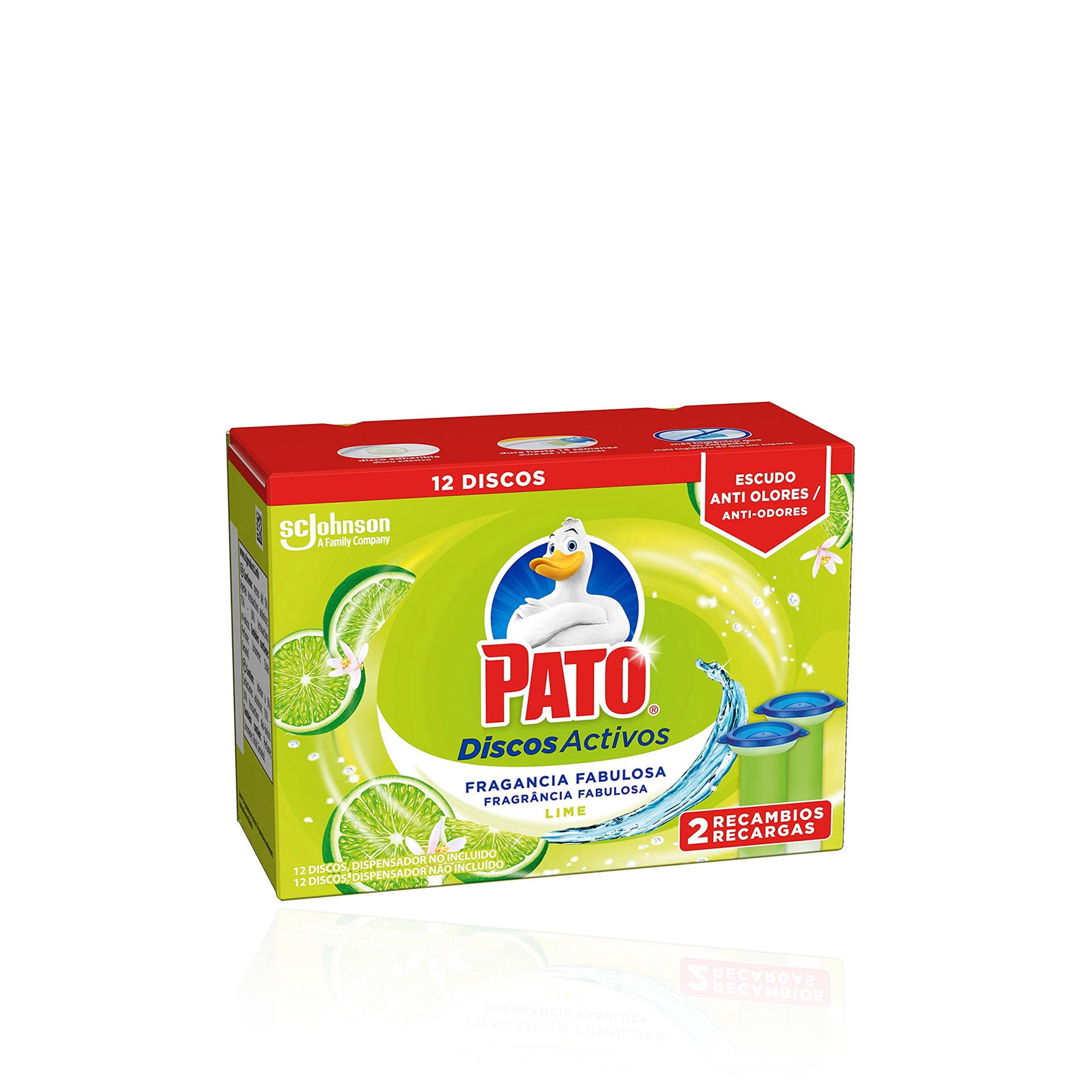 Pato Discos Activos Lima Recarga 2 x 36 ml
