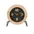 Reloj de mesa de madera y metal HKH