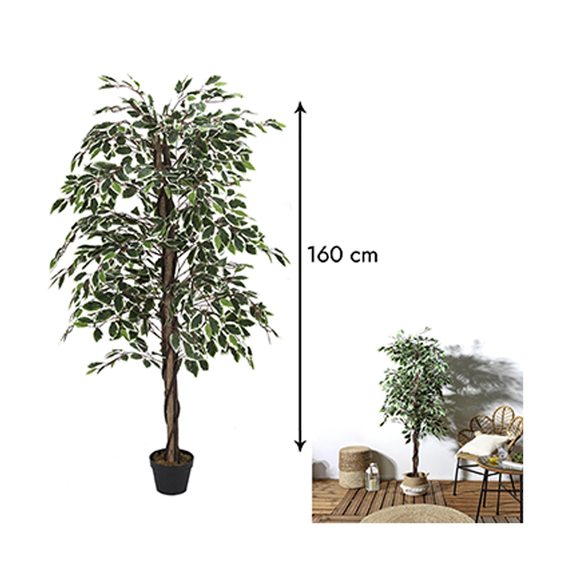 HKH Ficus Planta Artificial Decorativa