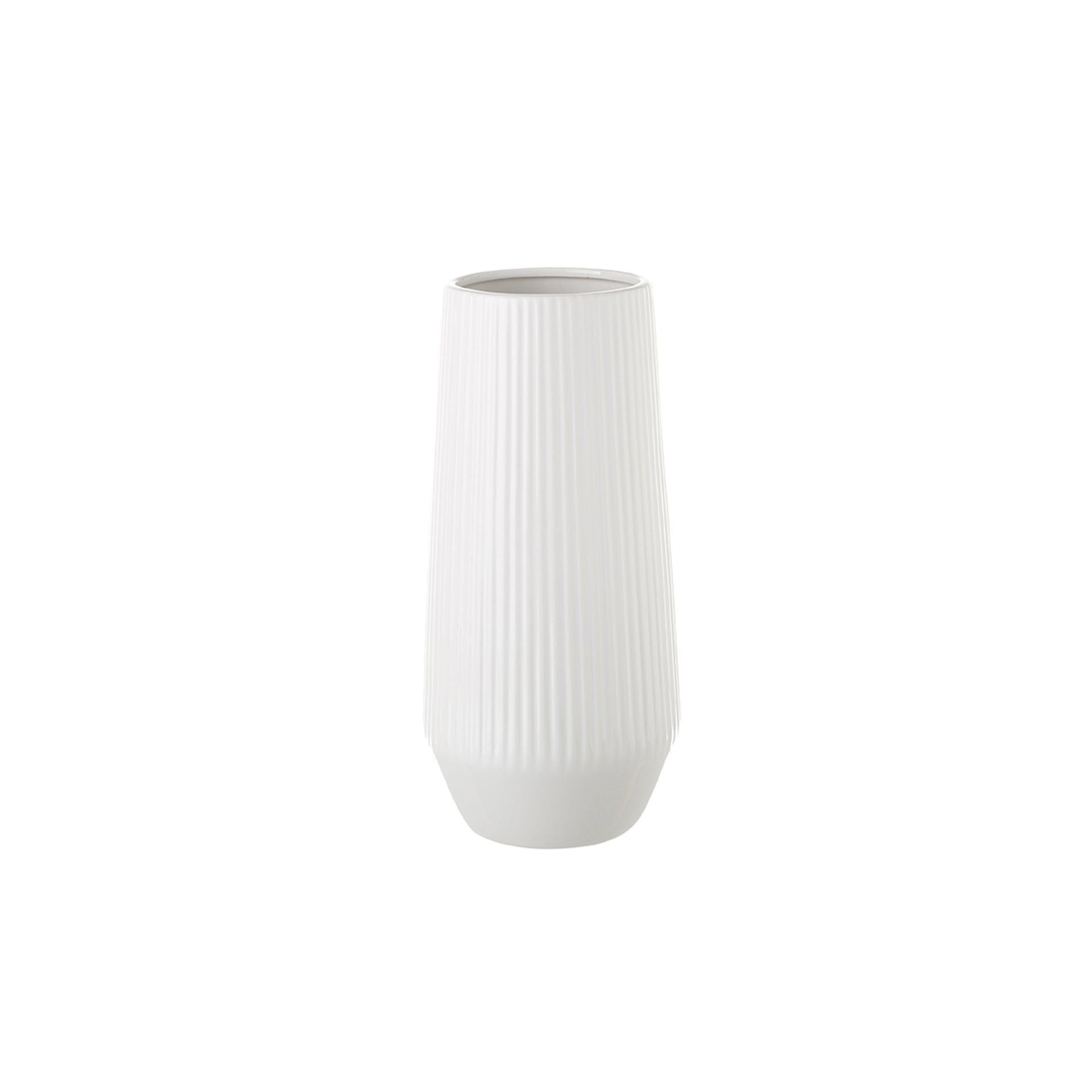 HKH Vaso Cerâmica Branco 30 cm