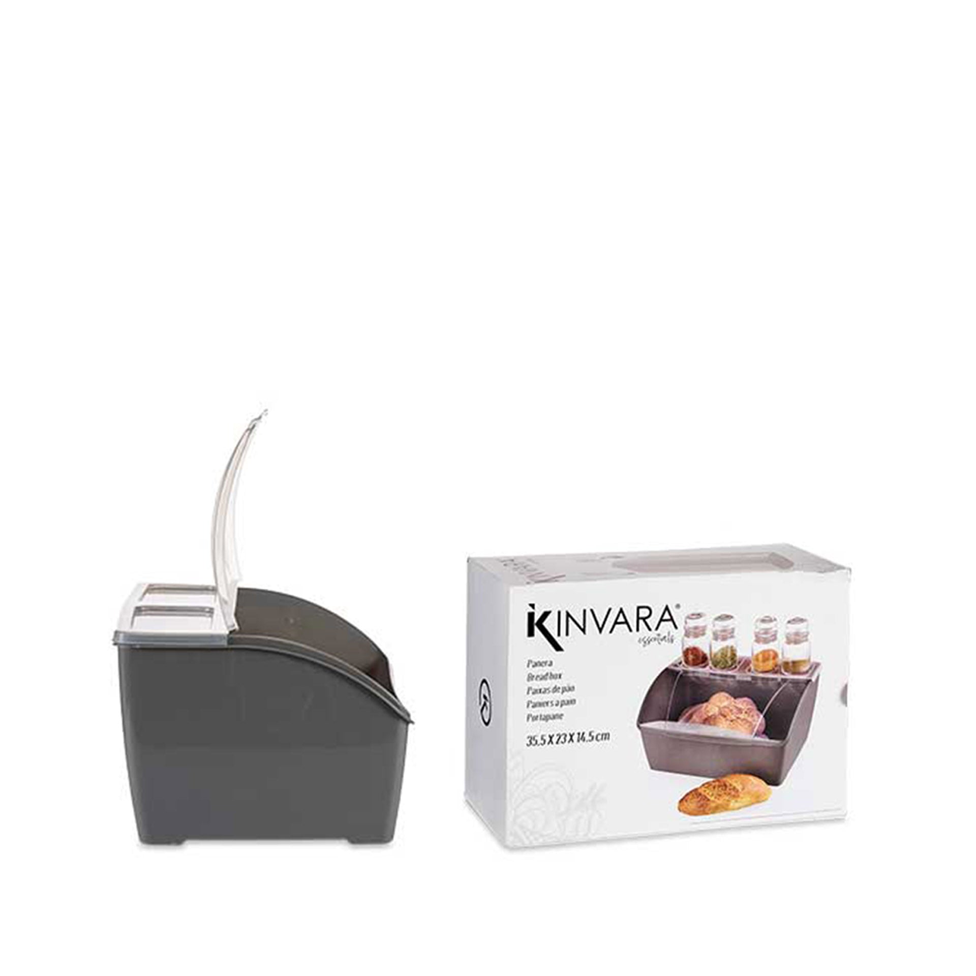 HKH Caixa para Pão Plástico Cinza