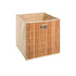 Cubo de almacenamiento de bambú natural