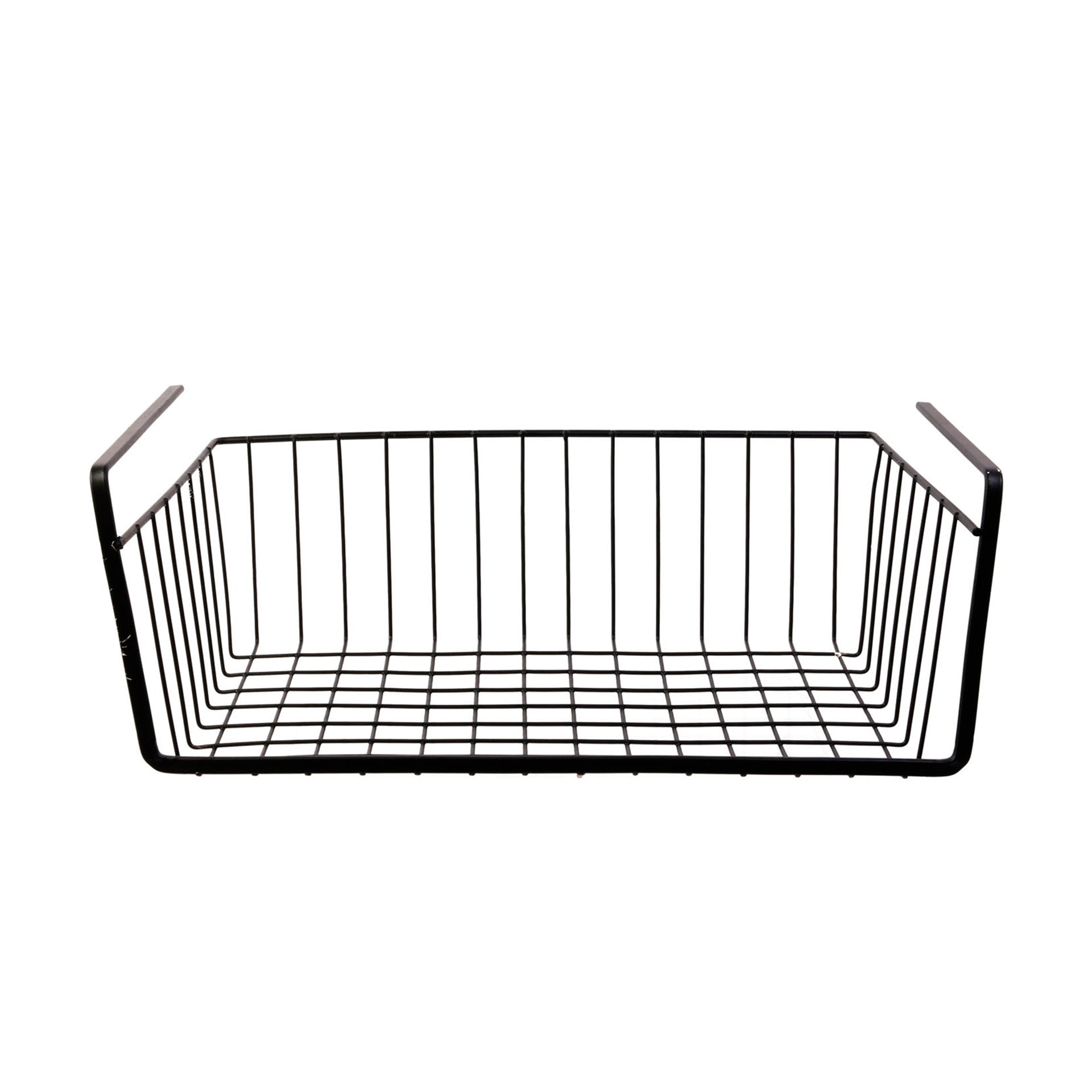 Cesta de estantería suspendida negra