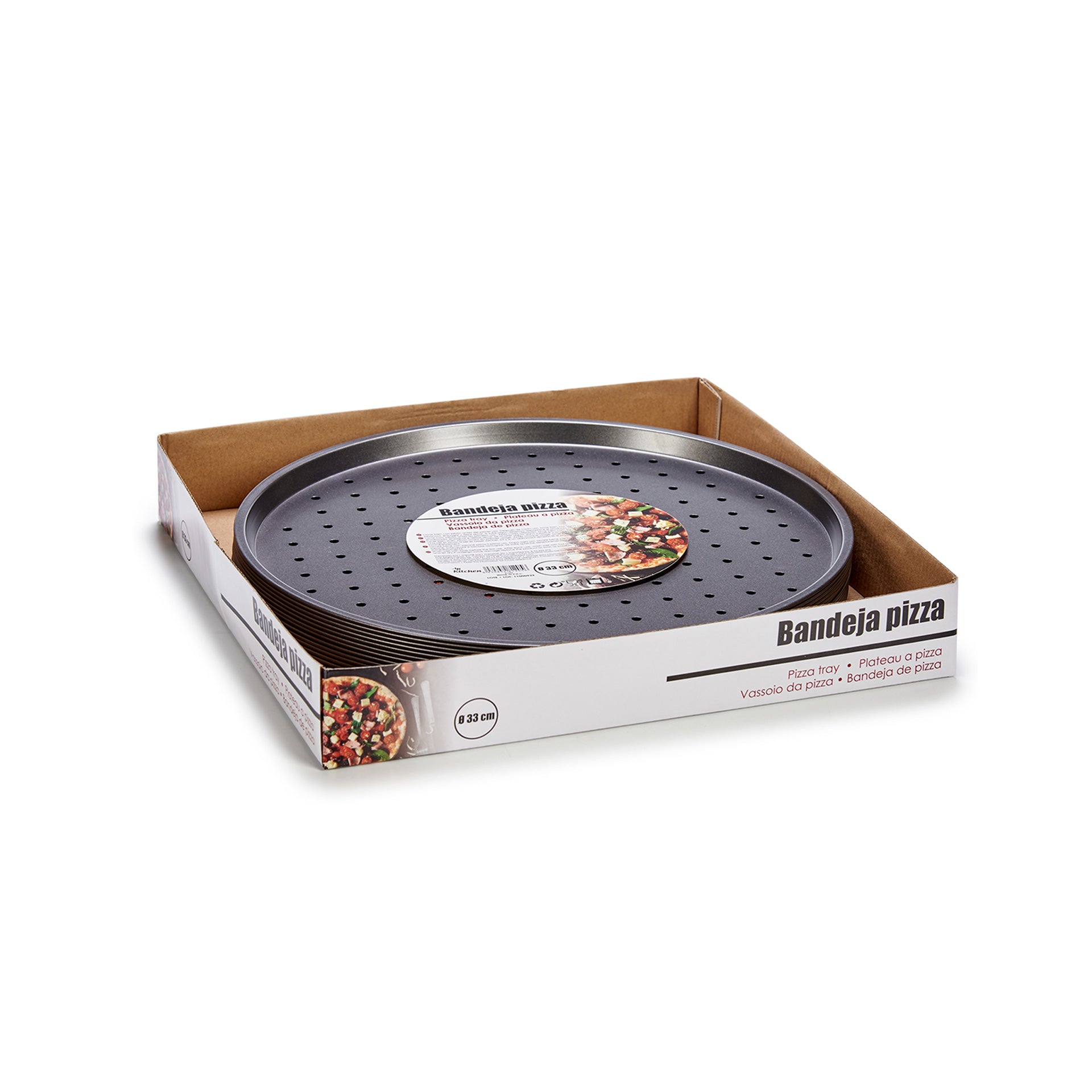 Bandeja de Forno para Pizza 33 x 1 x 33 cm