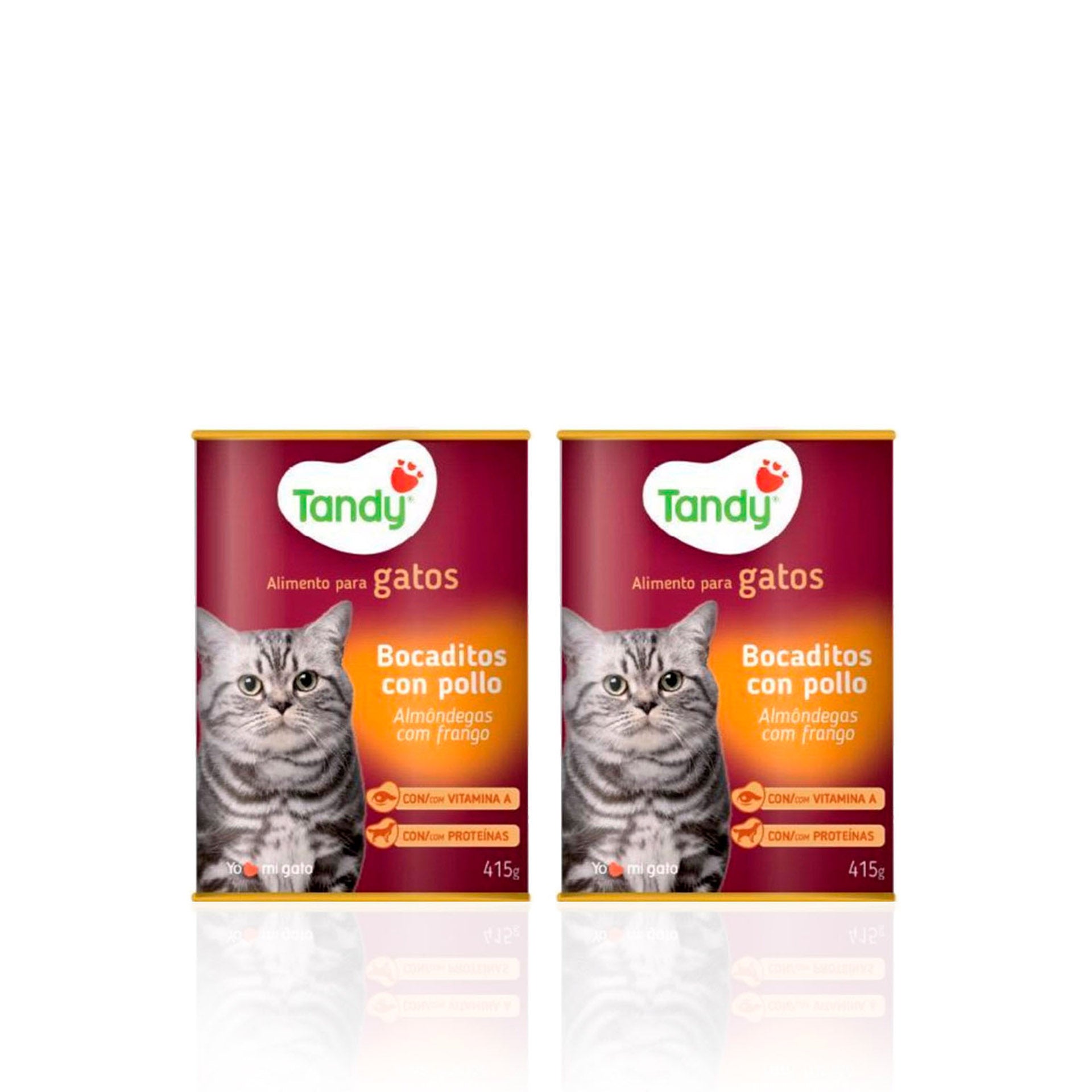 Tandy Alimento para Gato Frango Lata 415 gr - Pack 2 x 415 gr