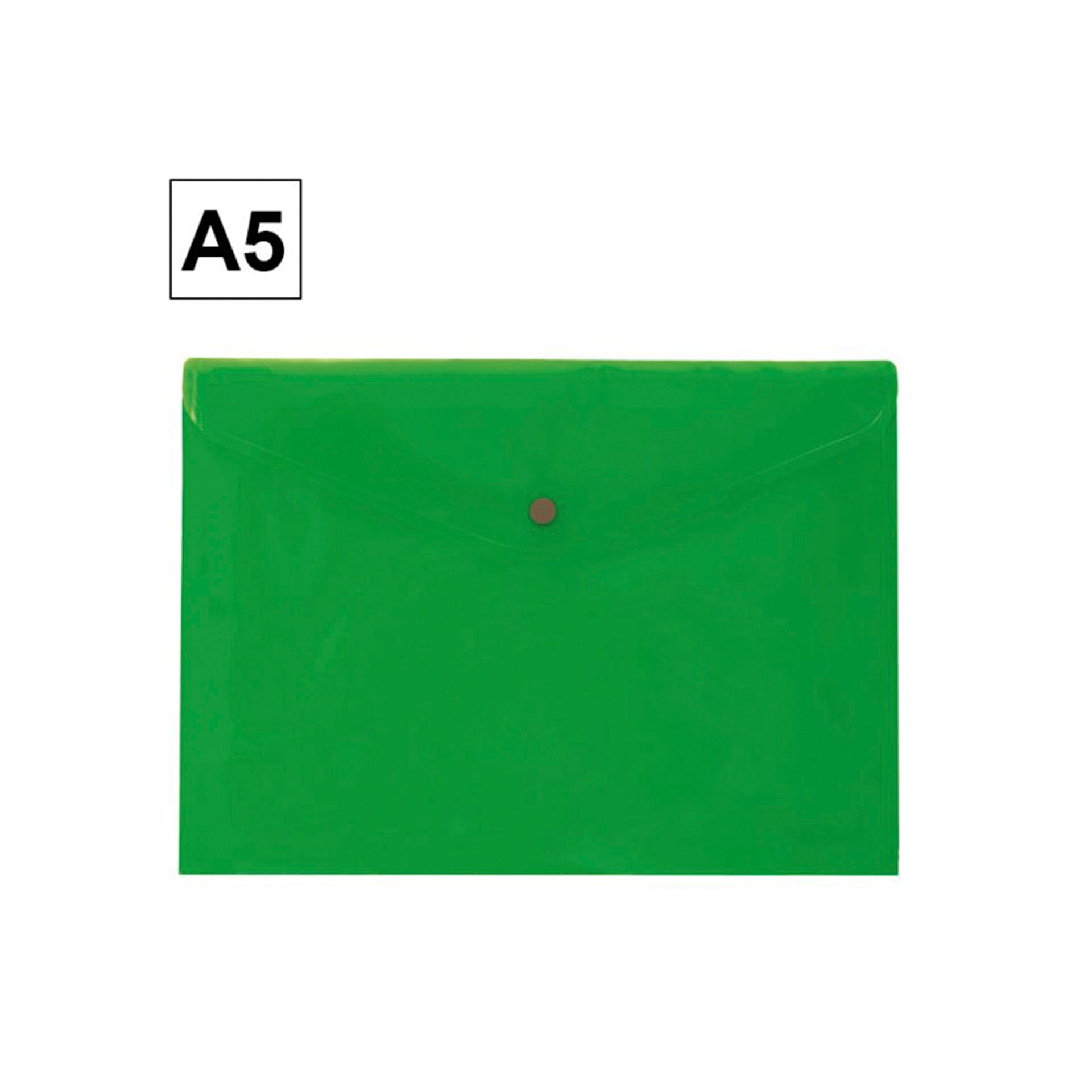 Plus Office Classificador Pasta Envelope PP A5 Verde