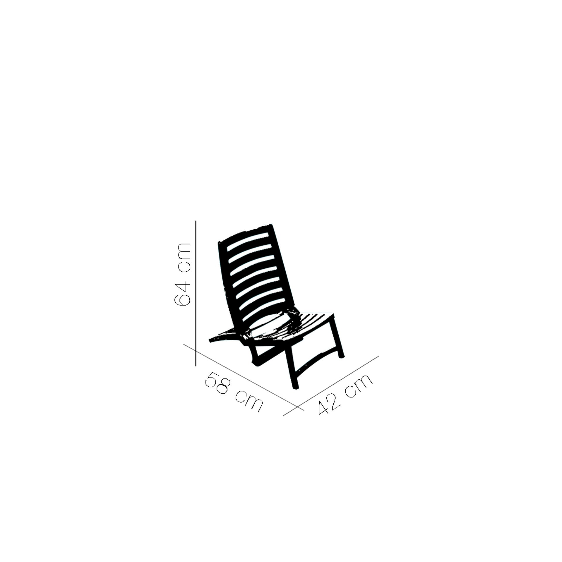 Cadeira de Praia Dobrável Rosa Rio