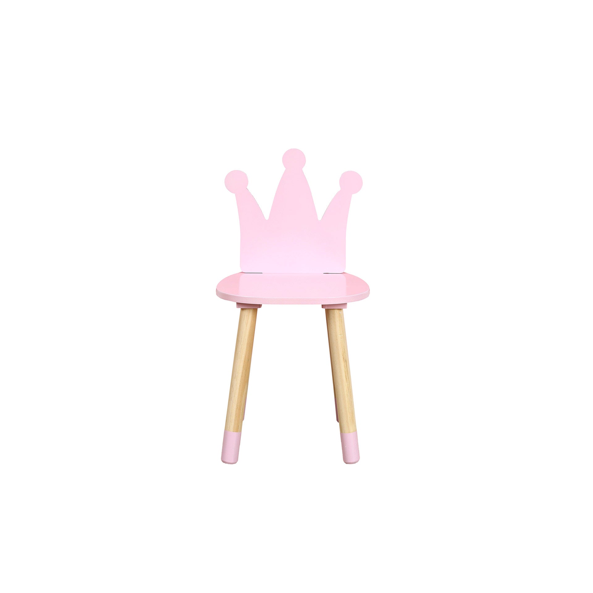 Cadeira Coroa Rosa Infantil