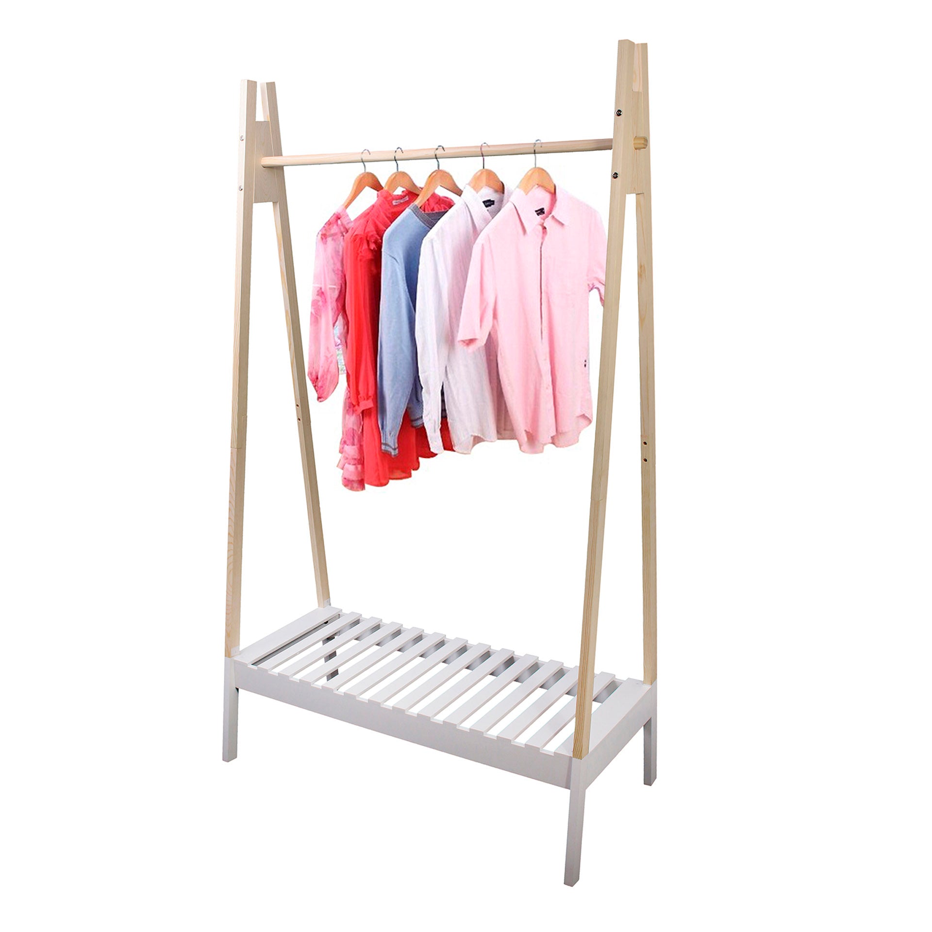 HKH Charriot de Madeira com Base Branca