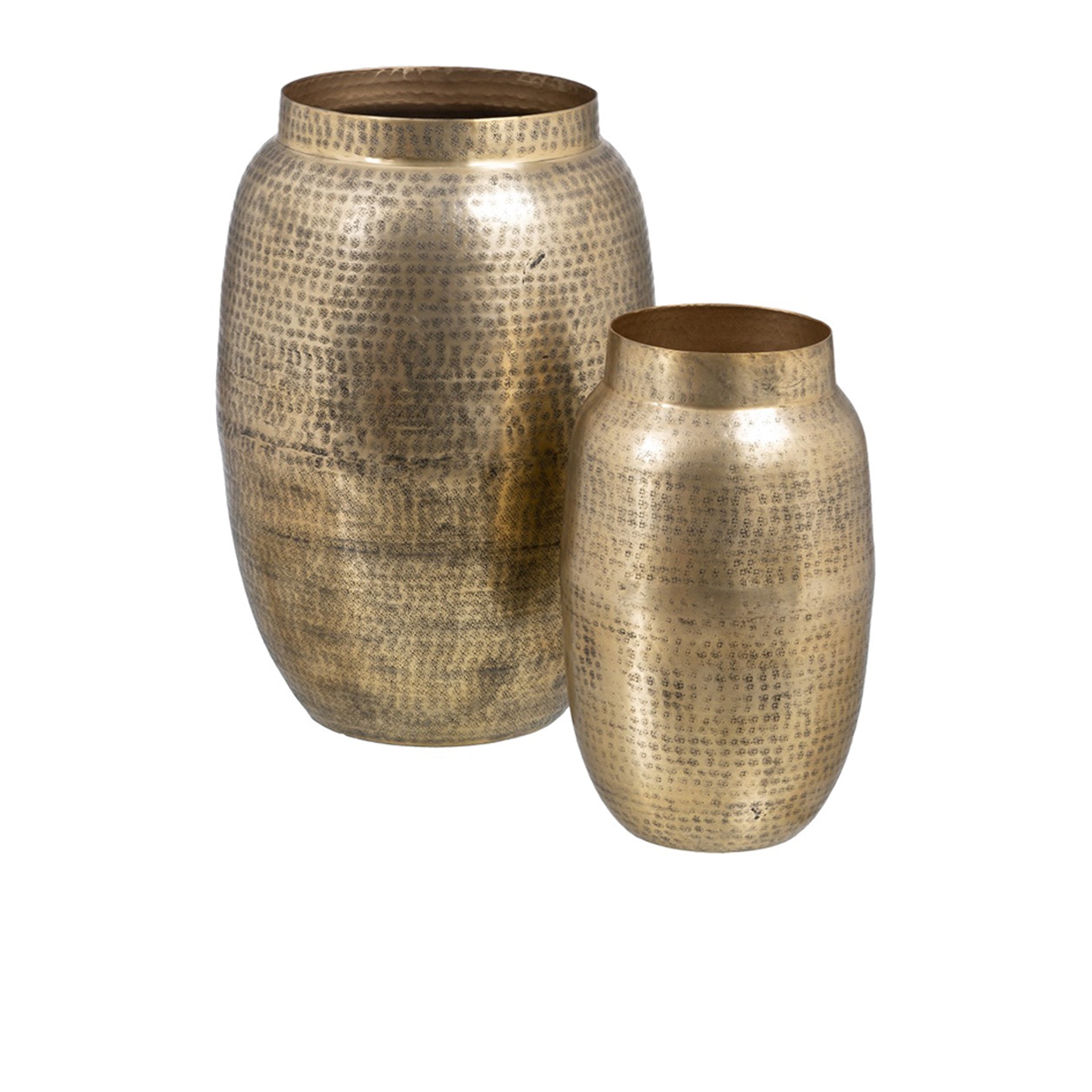 HKH Conjunto 2 Vasos em Alumínio Dourado