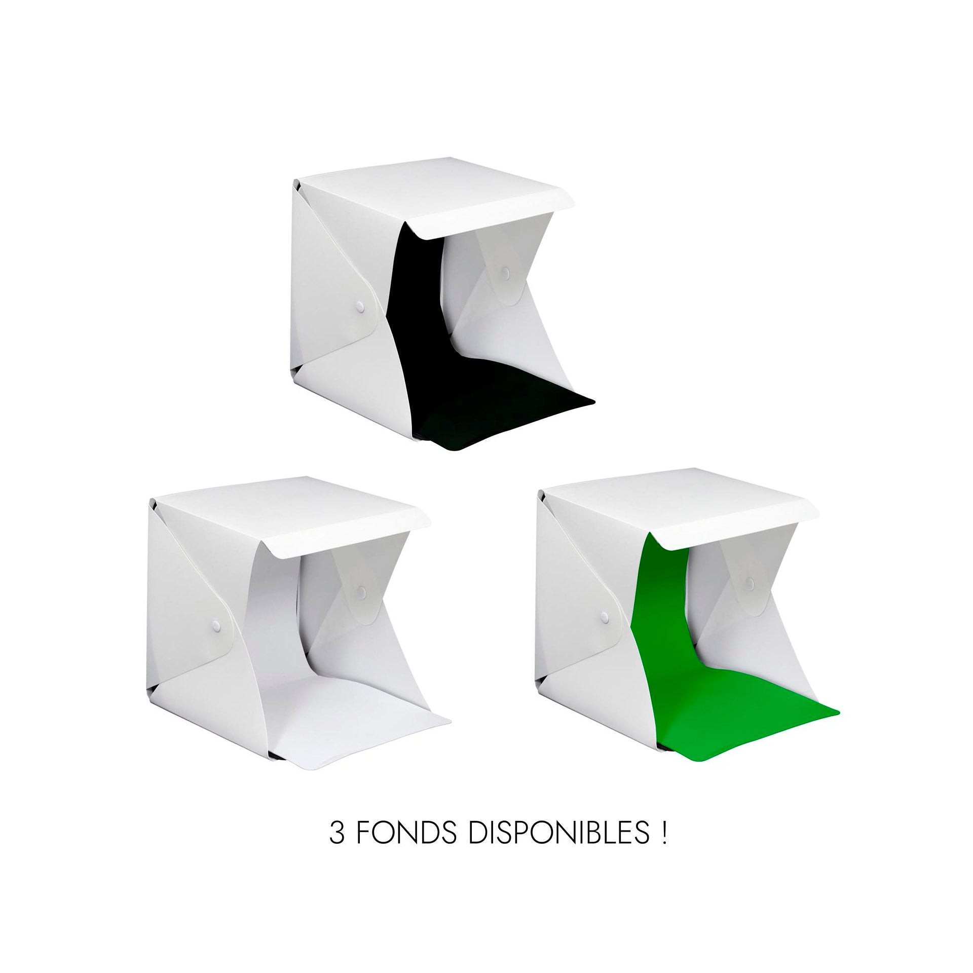 Mini Estúdio Fotográfico Dobrável com Luz