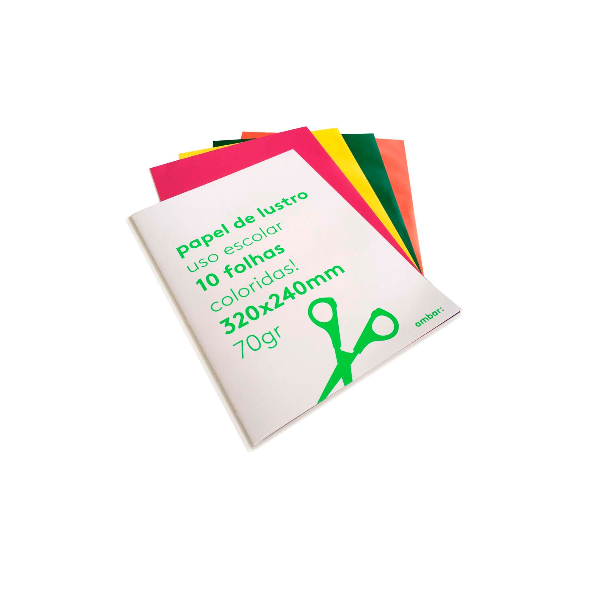 Ambar Papel Lustro 320x240 10 Cores
