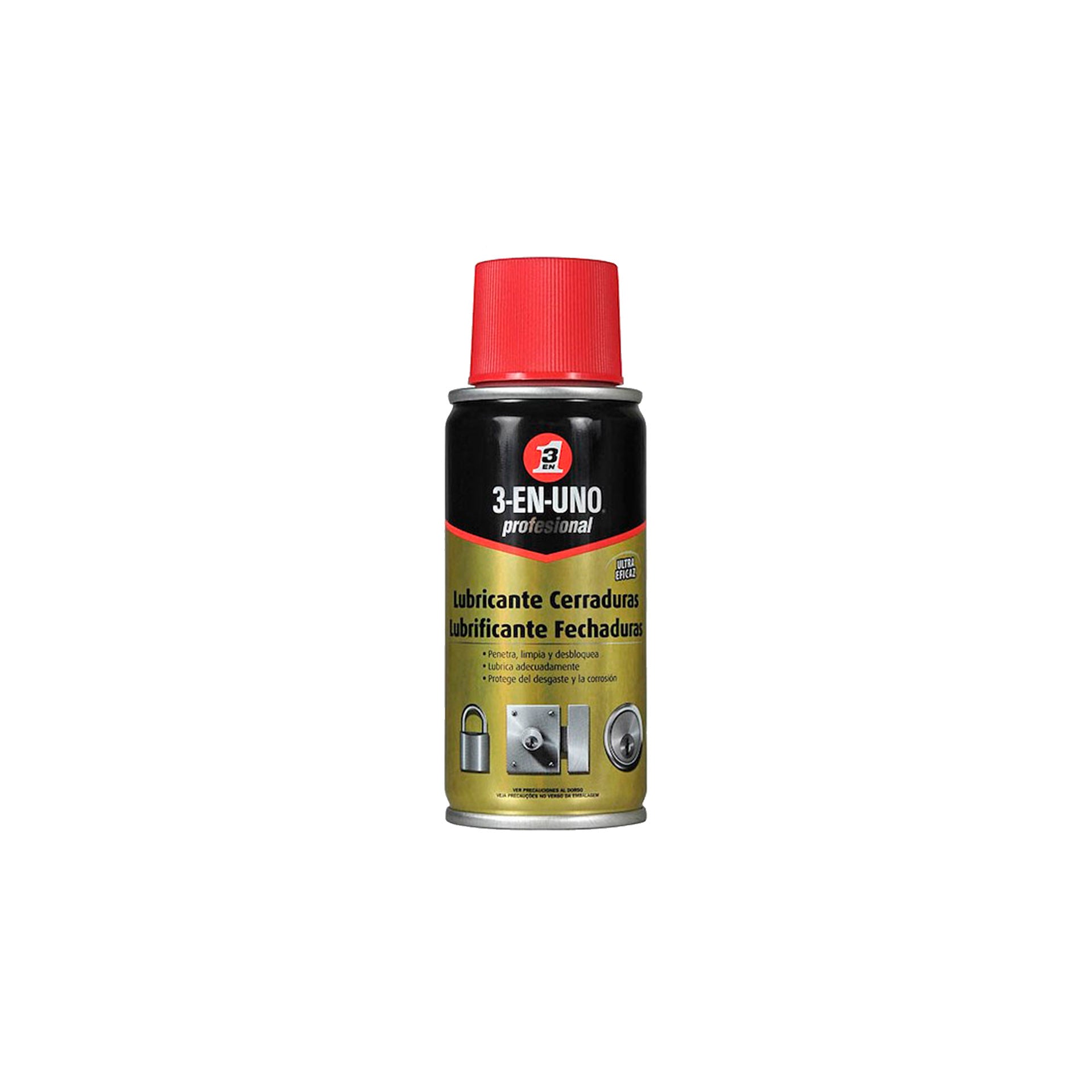 WD-40 3 em 1 Lubrificante Fechaduras Spray 100 ml