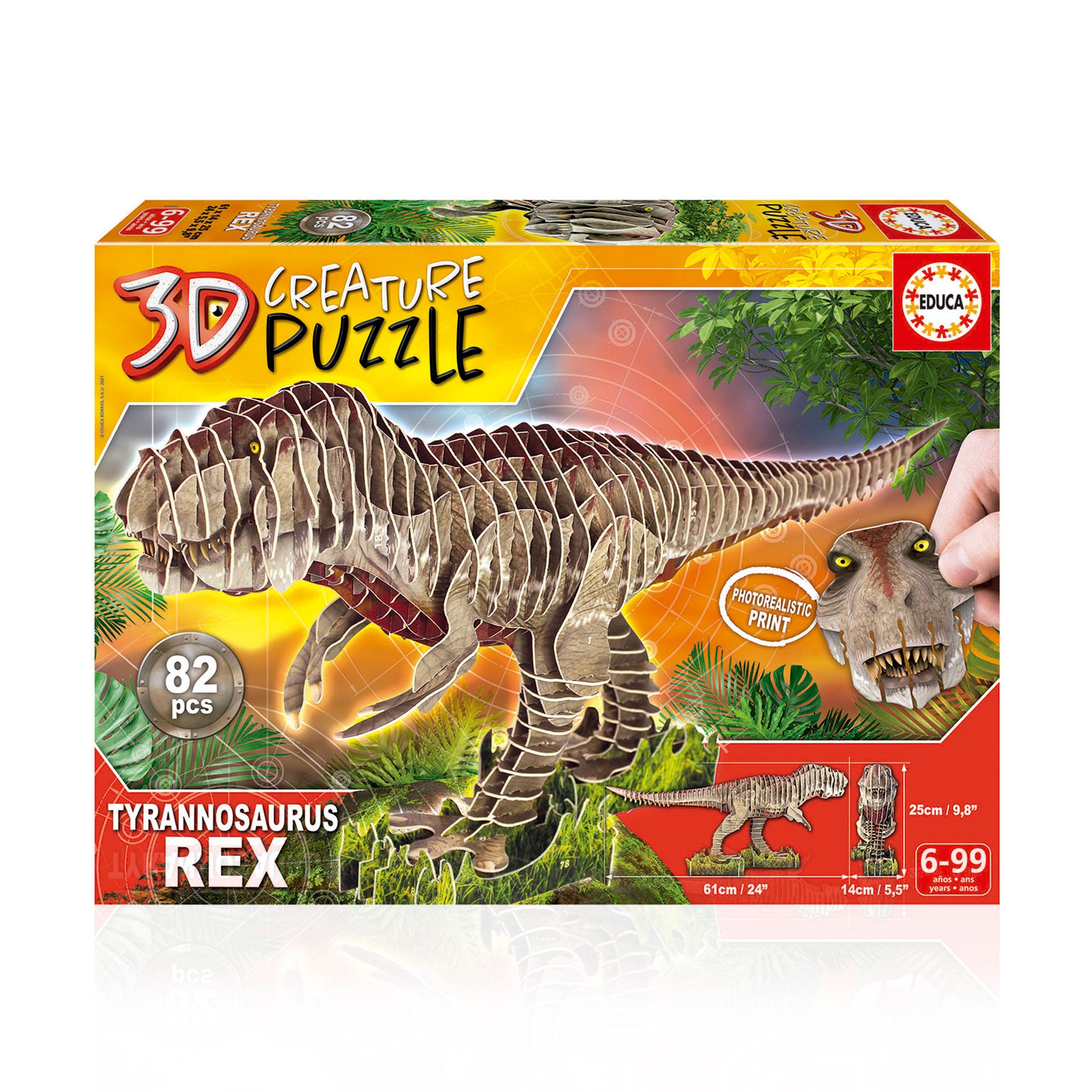 Educa Creature T-Rex 3D