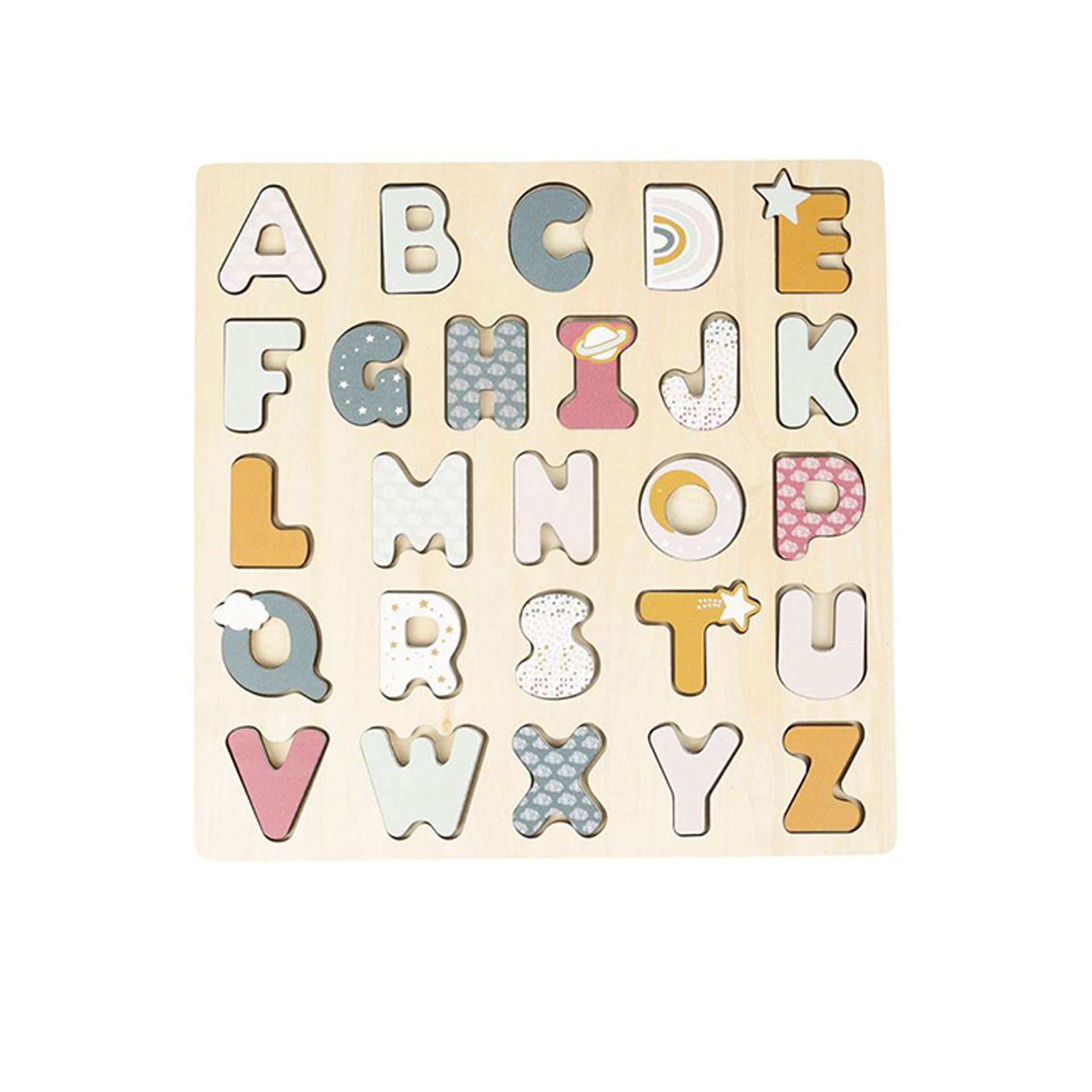 HKH Brinquedo Madeira Puzzle Alfabeto
