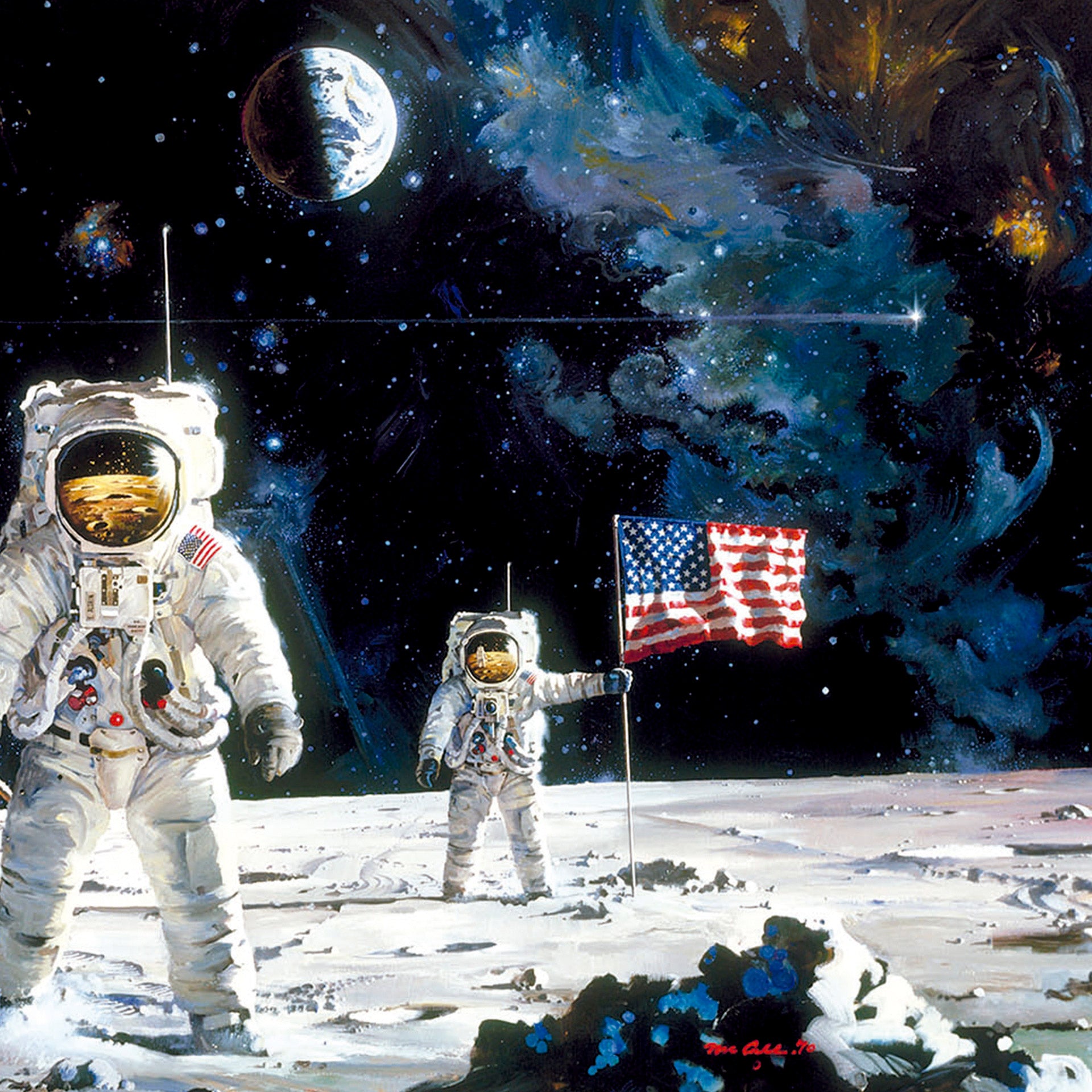 Educa Puzzle 1000 Peças First Men on the Moon - Robert McCall
