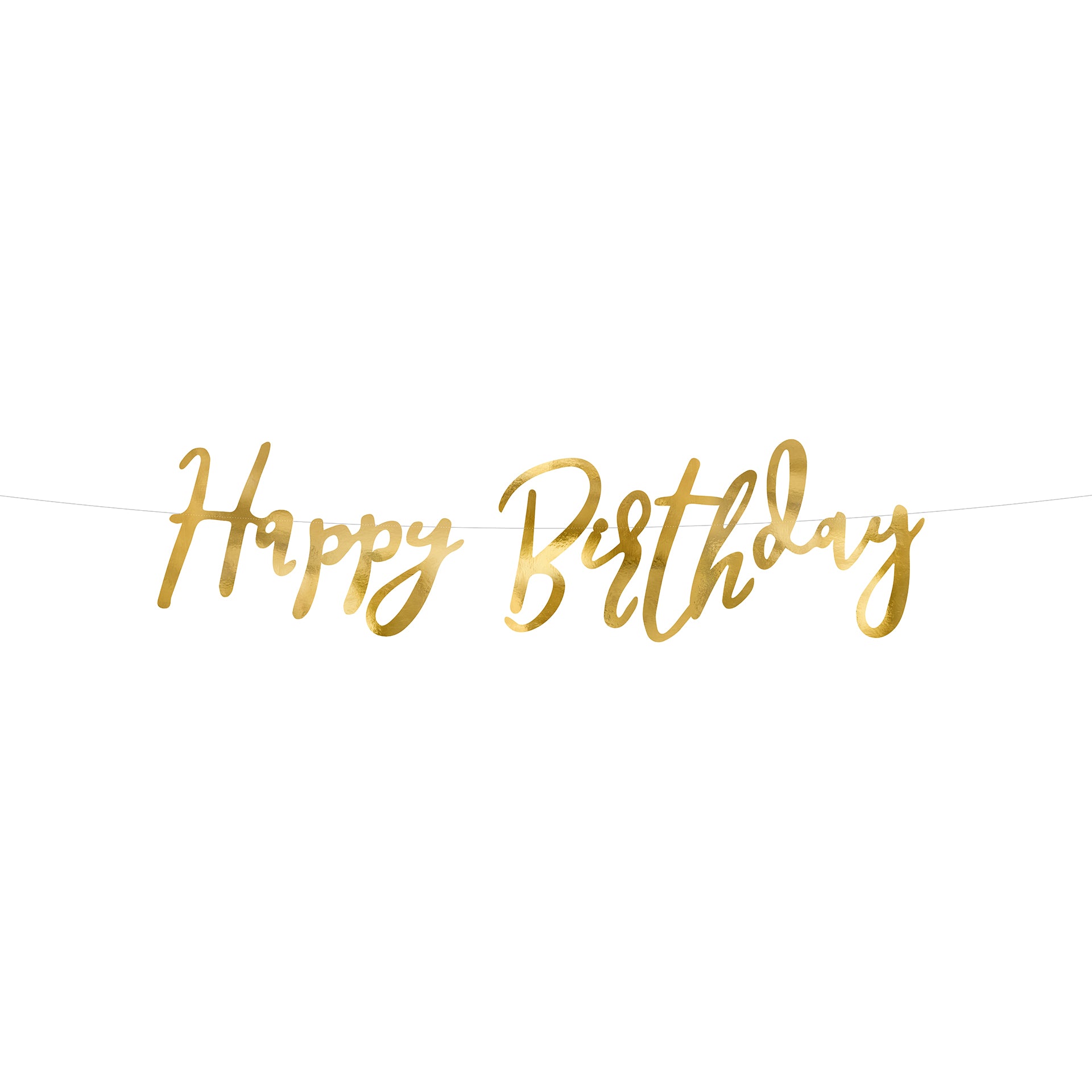Grinalda Happy Birthday Dourada