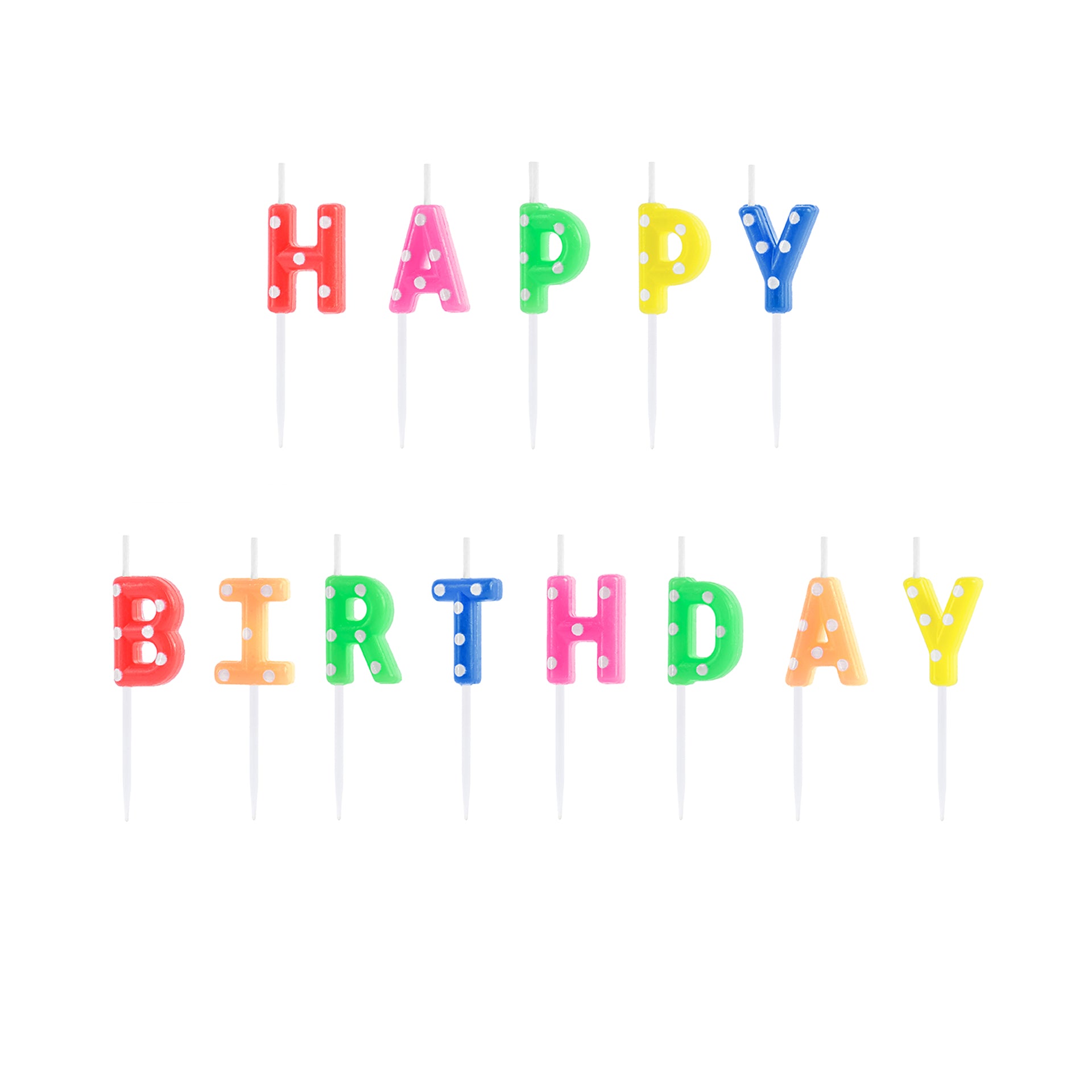 Velas Aniversário "Happy Birthday" Mix