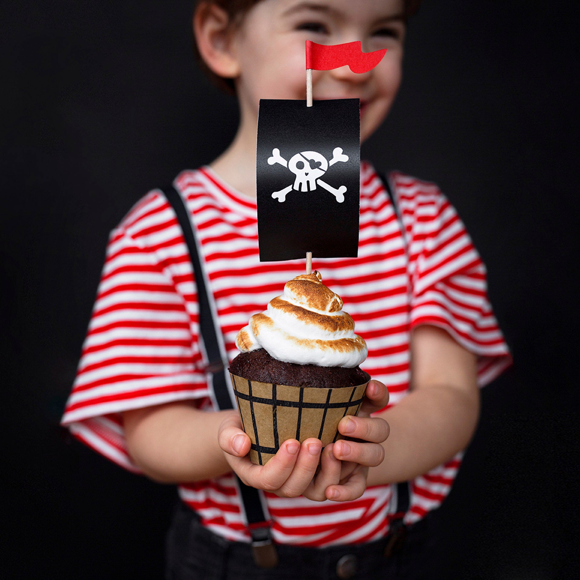 Pack 6 Formas para Cupcake Piratas