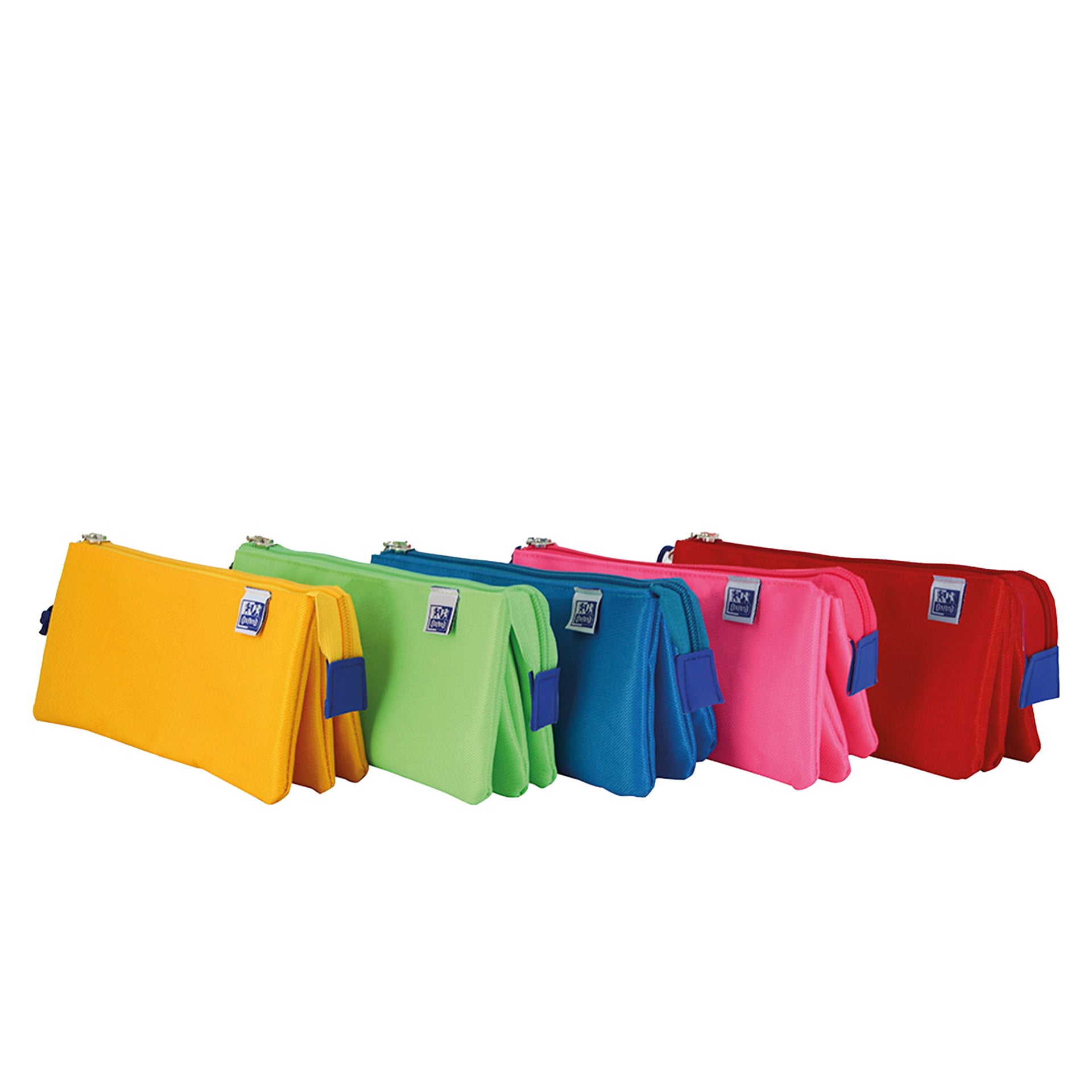 Oxford Estojo Kids 100% Poliester com Elástico Rectangular Triplo