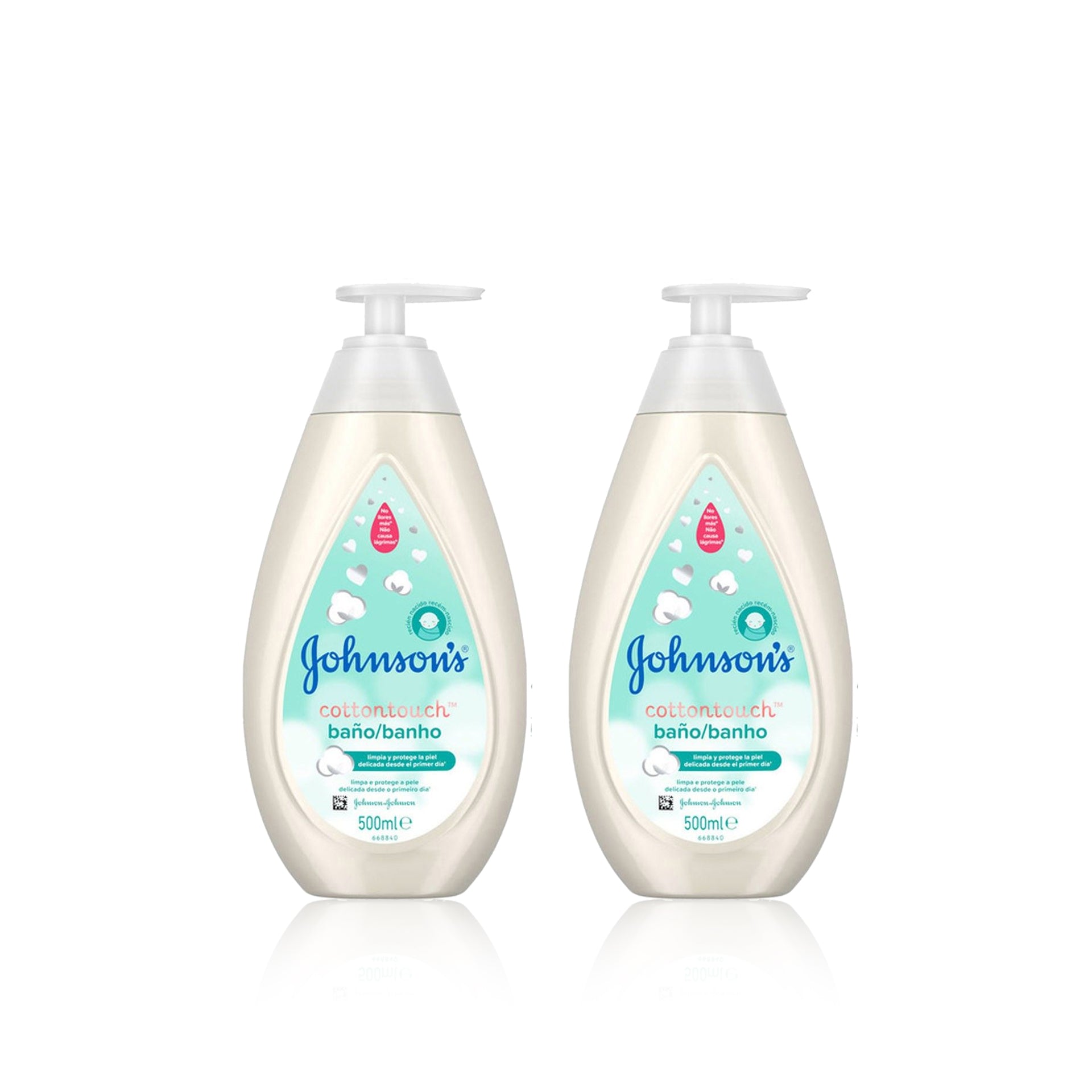 Johnson's Gel Banho Suave Cotton Touch 500 ml - Pack 2 x 500 ml