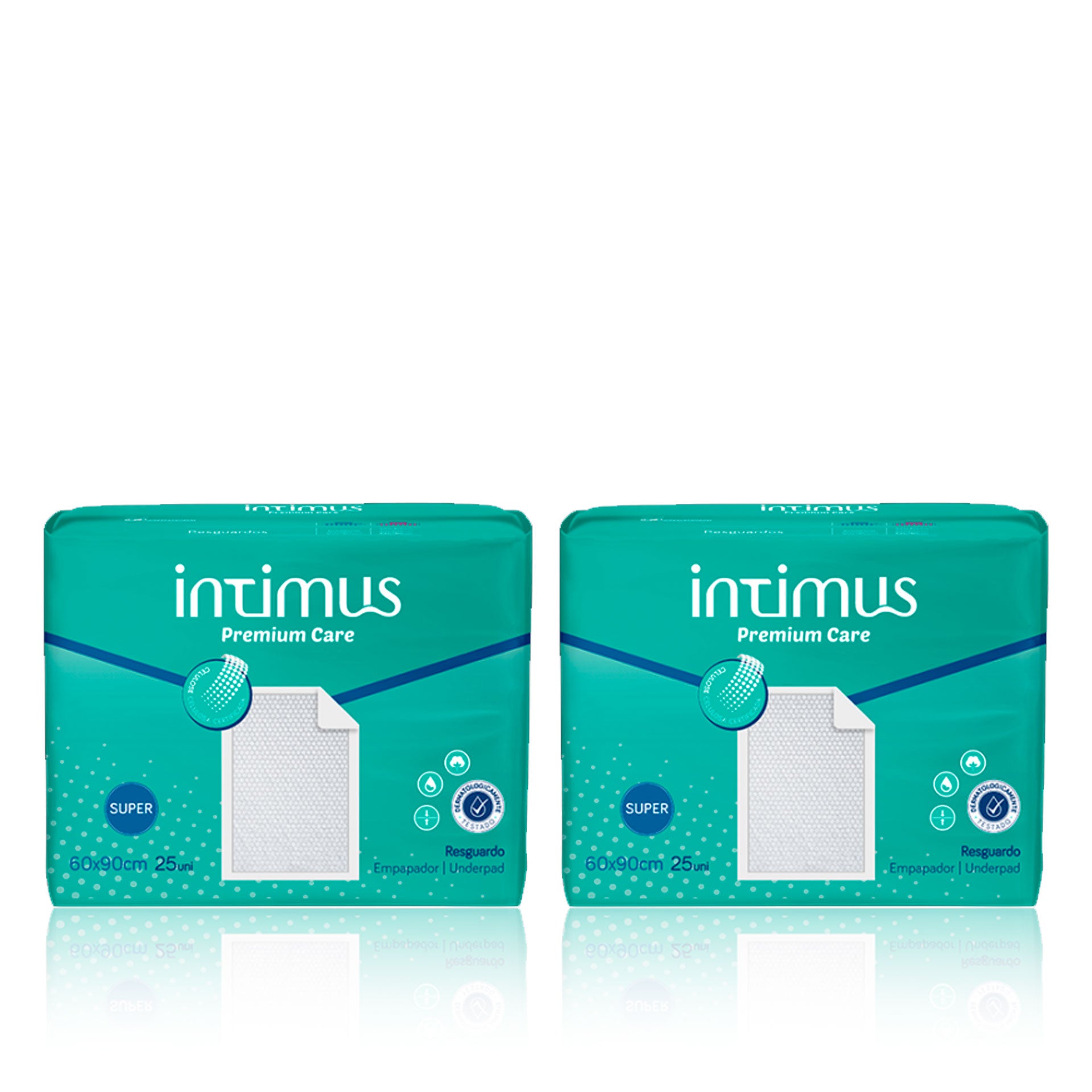 Intimus Resguardos Protectores Premium Care Maxi 60 x 90 cm 25 un - Pack 2 x 25 un