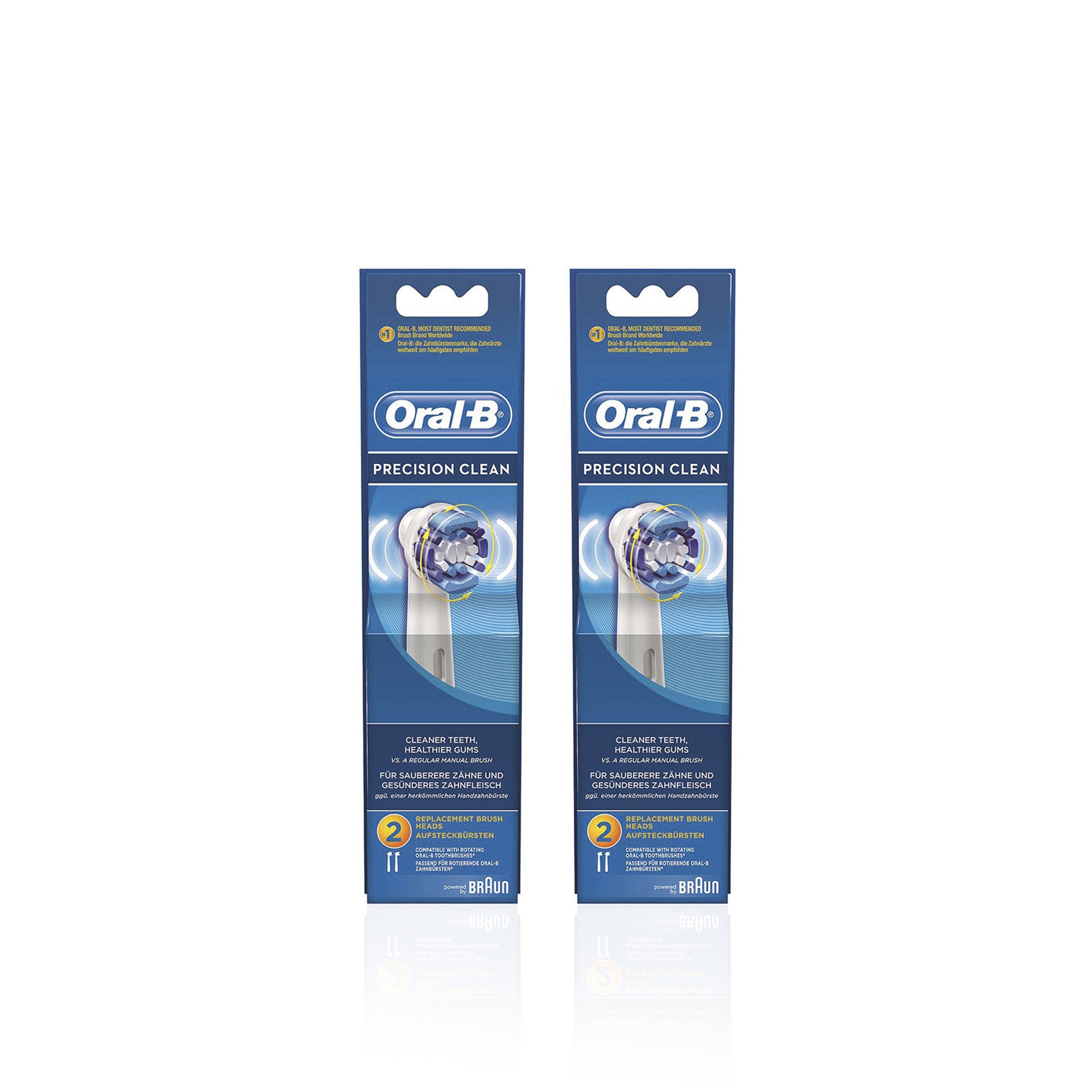 Oral-B Recarga Escova de Dentes Elétrica Precision Clean 2 un - Pack 2 x 2 un