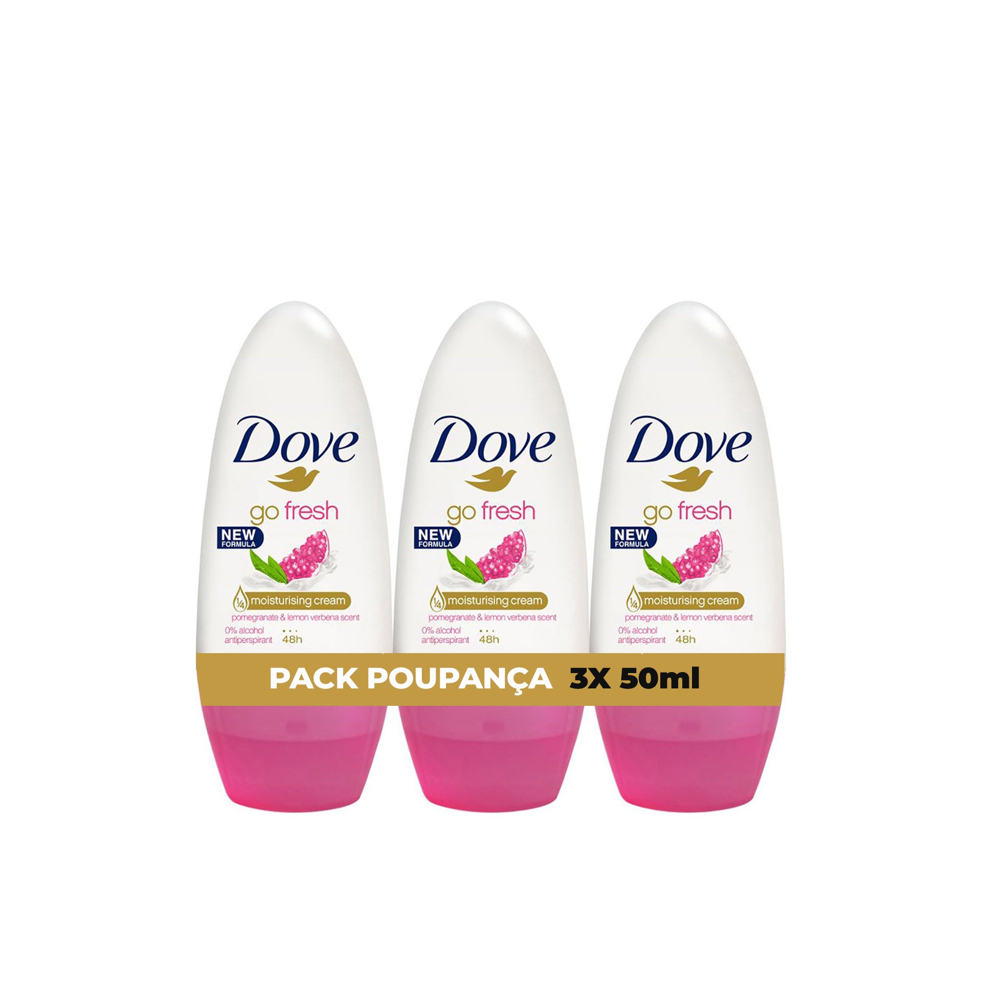 Dove Roll-On Pomegranate 50 ml - Pack 3 x 50 ml